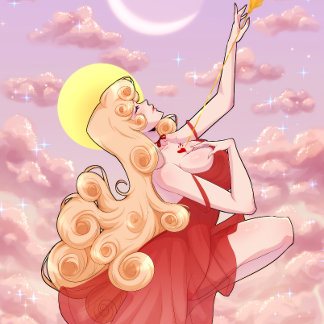 Fallende Liebe - Matte Poster