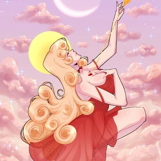 Fallende Liebe - Matte Poster