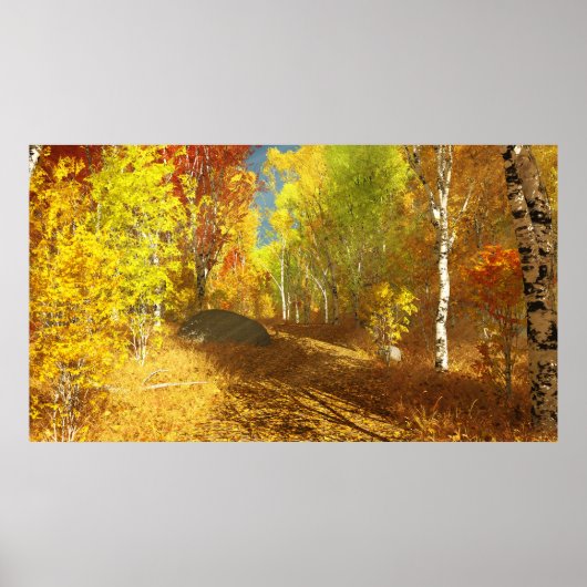 Fallende Light Print Poster (Vorne)
