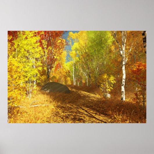 Fallende Light Print Poster (Vorne)