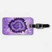 Fallende Lila Agate Geode Gepäckanhänger (Vorderseite horizontal)