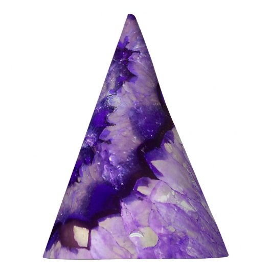 Fallende Lila Agate Geode Partyhütchen (Rechts)