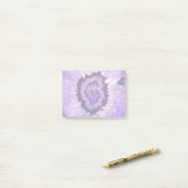 Fallende Lila Agate Geode Post-it Klebezettel (Auf Schreibtisch)