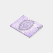 Fallende Lila Agate Geode Post-it Klebezettel (angewinkelt)