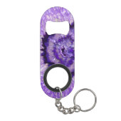 Fallende Lila Agate Geode Schlüsselbund Flaschenöffner (Rückseite)