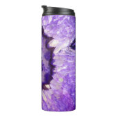 Fallende Lila Agate Geode Thermosbecher (Nach rechts gedreht)
