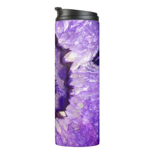 Fallende Lila Agate Geode Thermosbecher (Nach rechts gedreht)