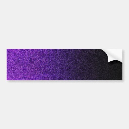 Fallende Lila und schwarze Glitzer-Gradient Autoaufkleber (Vorne)
