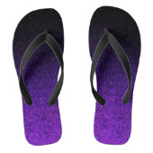 Fallende Lila und schwarze Glitzer-Gradient Badesandalen (Fußbett)