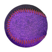 Fallende Lila und schwarze Glitzer-Gradient Baseball (Vorderseite Links)