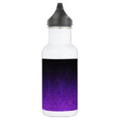 Fallende Lila und schwarze Glitzer-Gradient Edelstahlflasche (Rechts)