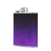 Fallende Lila und schwarze Glitzer-Gradient Flachmann (Links)