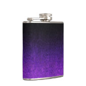 Fallende Lila und schwarze Glitzer-Gradient Flachmann (Rechts)