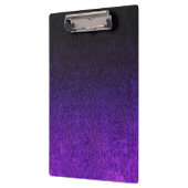 Fallende Lila und schwarze Glitzer-Gradient Klemmbrett (Links)