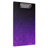 Fallende Lila und schwarze Glitzer-Gradient Klemmbrett (Rechts)