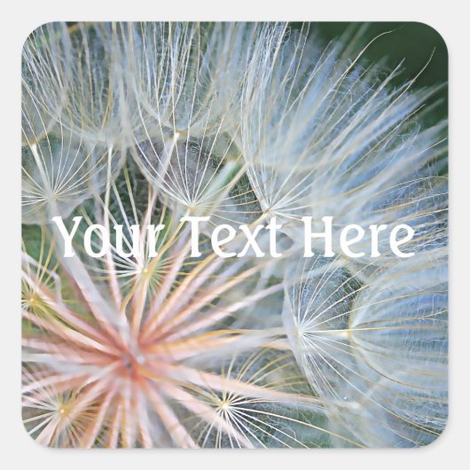 Fallende neue Wünsche Quadratischer Aufkleber (Vorderseite)