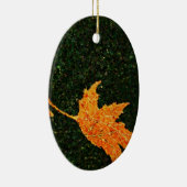 Fallende Ölgemälde aus Blättern Keramik Ornament (Rechts)