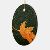 Fallende Ölgemälde aus Blättern Keramik Ornament (Links)