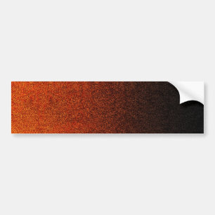Fallende Orange- und Schwarz-Glitzer-Gradient Autoaufkleber