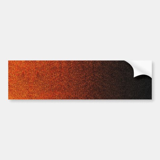 Fallende Orange- und Schwarz-Glitzer-Gradient Autoaufkleber (Vorne)