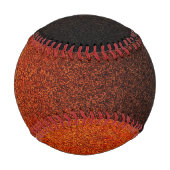 Fallende Orange- und Schwarz-Glitzer-Gradient Baseball (Rückseite)