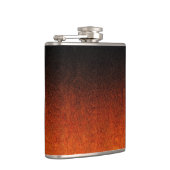 Fallende Orange- und Schwarz-Glitzer-Gradient Flachmann (Rechts)