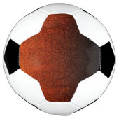 Fallende Orange- und Schwarz-Glitzer-Gradient Fußball (Gedreht)