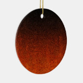 Fallende Orange- und Schwarz-Glitzer-Gradient Keramikornament (Rechts)