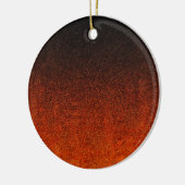 Fallende Orange- und Schwarz-Glitzer-Gradient Keramikornament (Links)