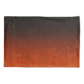 Fallende Orange- und Schwarz-Glitzer-Gradient Kissenbezug (Rückseite)