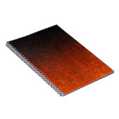 Fallende Orange- und Schwarz-Glitzer-Gradient Notizblock (Rechte Seite)