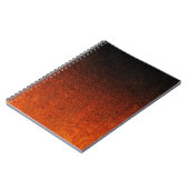 Fallende Orange- und Schwarz-Glitzer-Gradient Notizblock (Linke Seite)