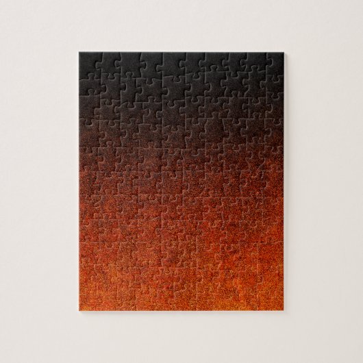 Fallende Orange- und Schwarz-Glitzer-Gradient Puzzle (Vertikal)