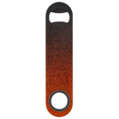 Fallende Orange- und Schwarz-Glitzer-Gradient Speed Flaschenöffner (Rückseite)