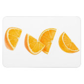 Fallende orangefarbene Teile Magnet (Horizontal)