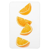 Fallende orangefarbene Teile Magnet (Vertikal)