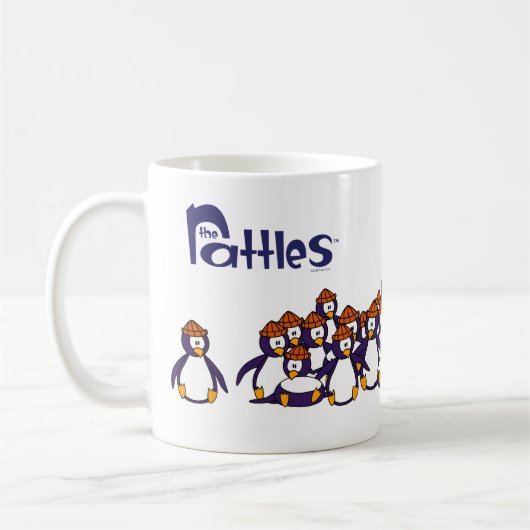 Fallende Penguins-Kaffee-Tasse Kaffeetasse (Links)