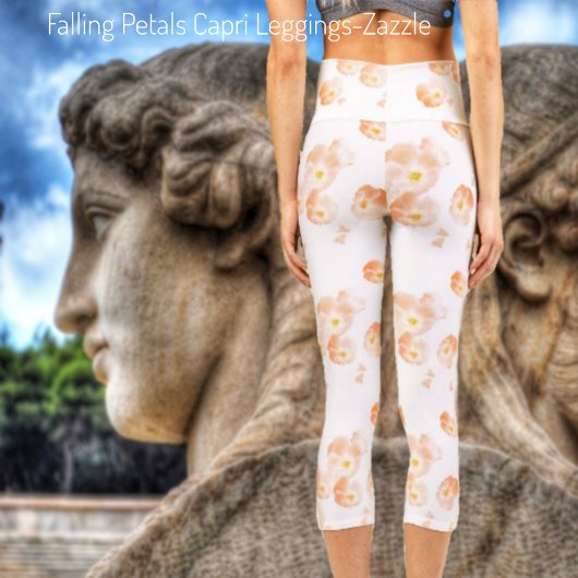 Fallende Petalen Capri Leggings