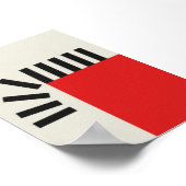 Fallende Pixel des Abstrakten Posters der Freiheit Poster (Ecke)