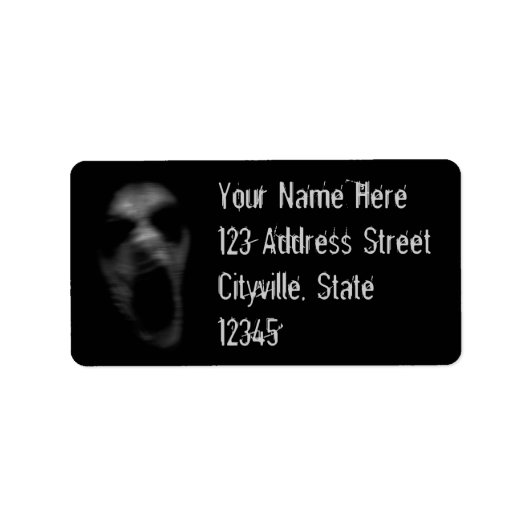 Fallende psychische Störungen Adressaufkleber (Vorne)