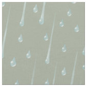 Fallende Raindrops Niedliche Regentage Stoff (Nahaufnahme)