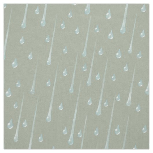 Fallende Raindrops Niedliche Regentage Stoff (Muster)