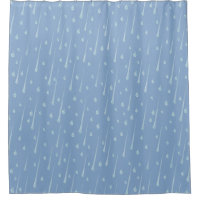 Fallende Raindrops Niedlicher Regentag Dusky Blau