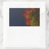 Fallende Regenbogenkleber Rechteckiger Aufkleber (Tasche)