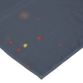 Fallende Regenbogentablette Tischdecke (Schrägansicht)