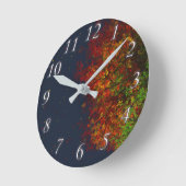 Fallende Regenbogenuhr Runde Wanduhr (Winkel)