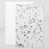 Fallende Regentropfen Briefpapier (Vorne/Hinten)