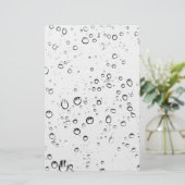 Fallende Regentropfen Briefpapier (Stehend Vorderseite)