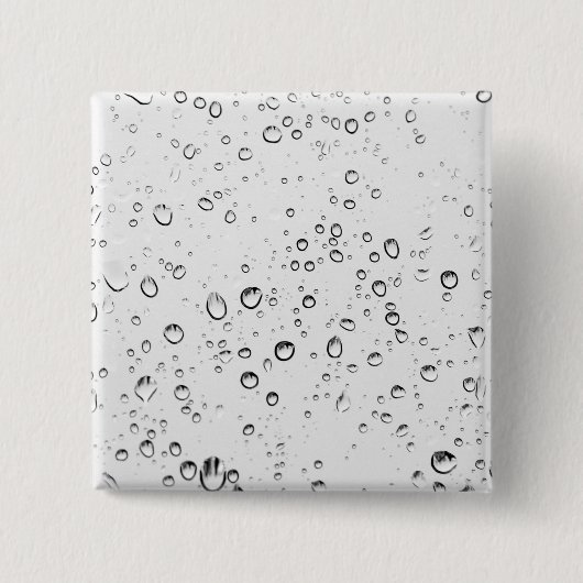 Fallende Regentropfen Button (Vorderseite)