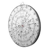 Fallende Regentropfen Dartscheibe (Vorderseite rechts)